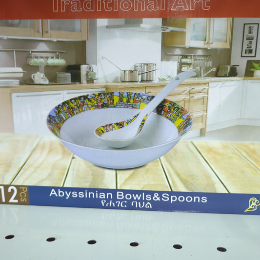 12 pcs Bowl and spoons
