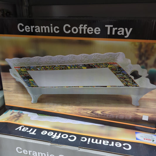 Ceramic coffee tray